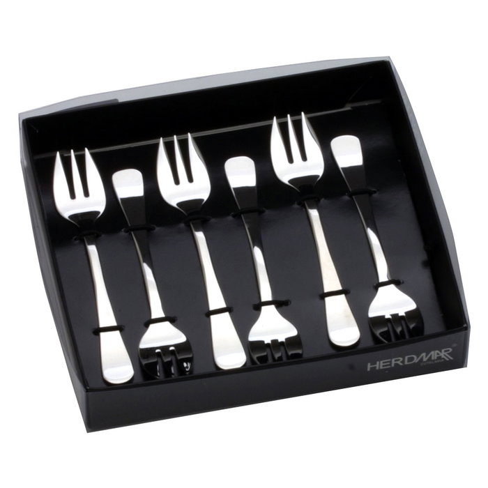 Herdmar Juego 6 Tenedores Ostras 13,4 cm